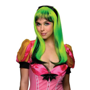 peruca-feminina-boneca-neon-verde